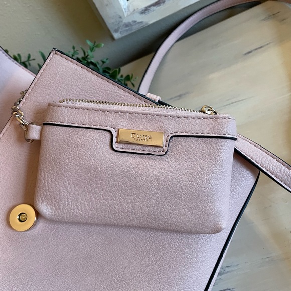 Dune London dusty rose color purse with removable Crossbody strap - Picture 5 of 14